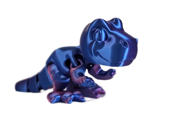 Bébé T-rex articulé bleu