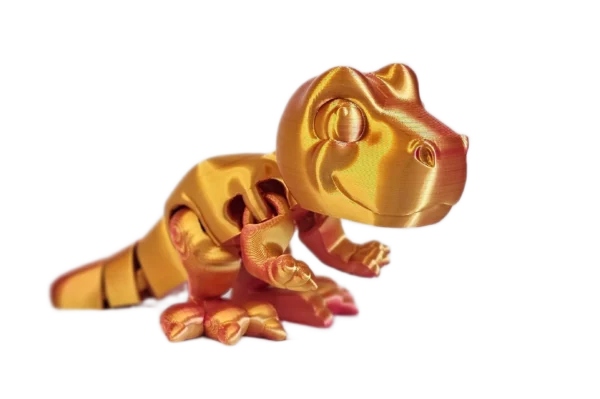 Bébé T-rex articulé orange