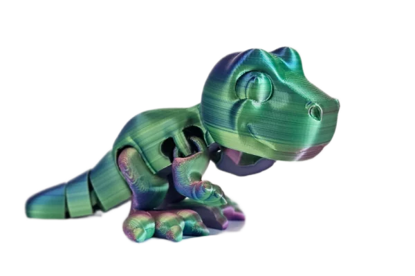 Bébé T-rex articulé vert