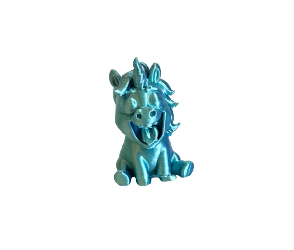 Figurine licorne bleue