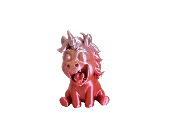 Figurine licorne rouge