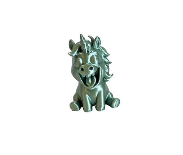 Figurine licorne verte