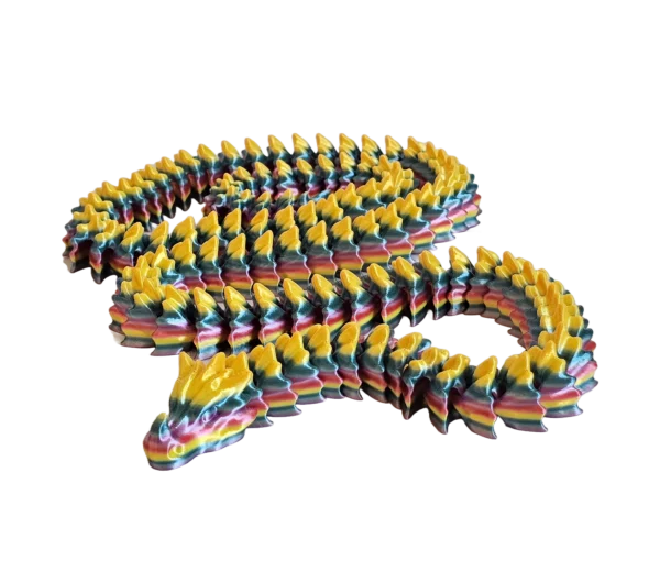 Grand serpent articulé jaune