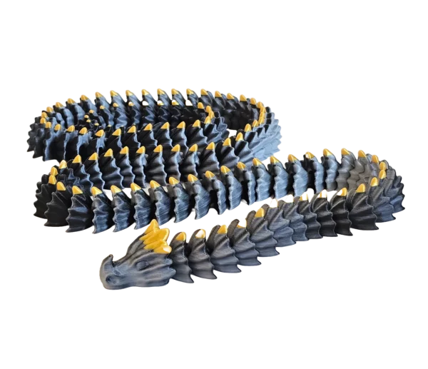 Grand serpent articulé noir
