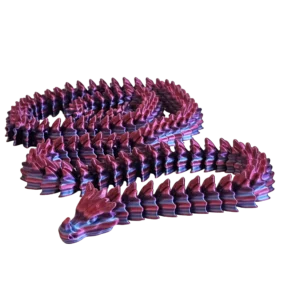 Grand serpent articulé violet