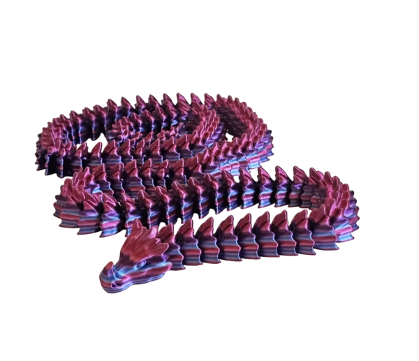 Grand serpent articulé violet