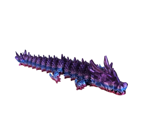 Petit dragon articulé violet
