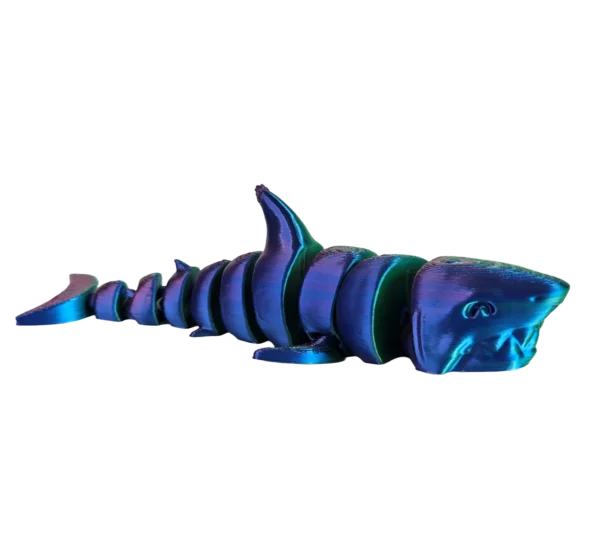 Petit requin articulé bleu