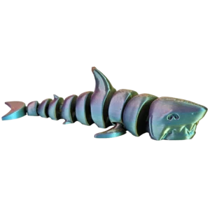 Petit requin articulé vert