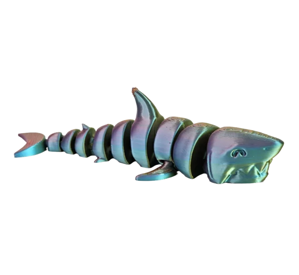 Petit requin articulé vert