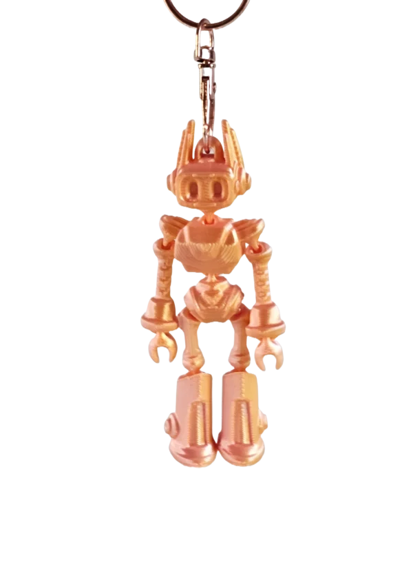 Porte clefs robot orange